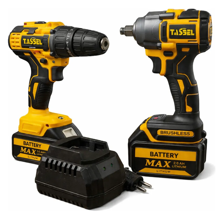 Taladro + Llave Impacto amarillo